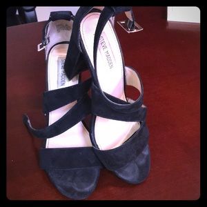 Steve Madden black suede